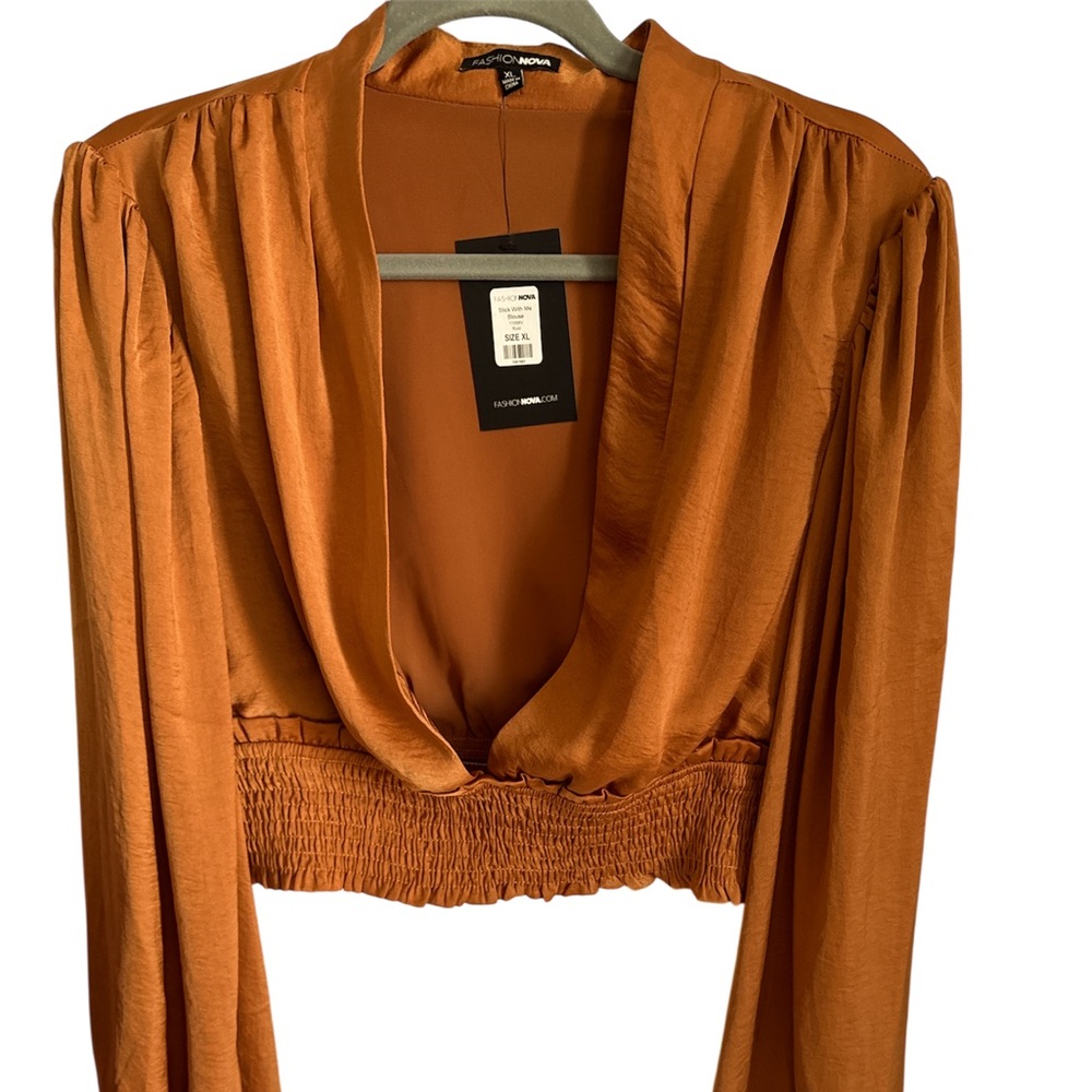 STICK WITH ME BLOUSE - RUST